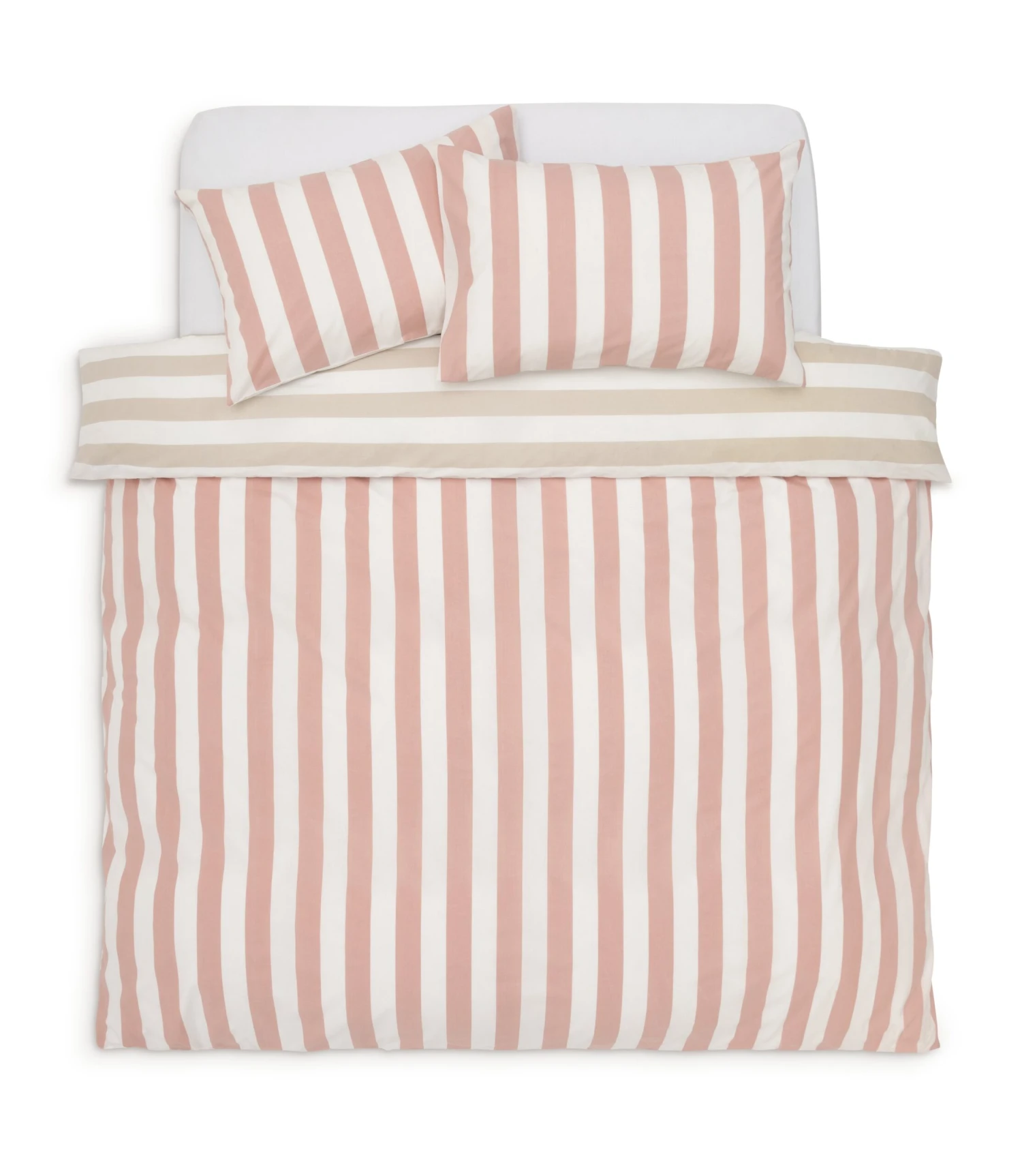 Habitat Summer Haze Stripe Pink Bedding Set - Single 5 Habitat Summer Haze Stripe Pink Bedding Set - Single - Image 3