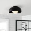 Habitat Modern Globe Metal Bathroom Ceiling Light - Black -Habitat 1233584 R Z001A