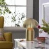 Habitat Mushroom Steel Table Lamp - Brass -Habitat 1233670 R Z001A
