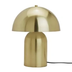 Habitat Mushroom Steel Table Lamp - Brass -Habitat 1233670 R Z002A