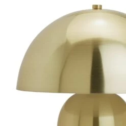 Habitat Mushroom Steel Table Lamp - Brass -Habitat 1233670 R Z003A