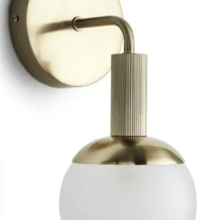 Habitat Ribbed Metal Bathroom Wall Light - Gold 10 Habitat Ribbed Metal Bathroom Wall Light - Gold -Habitat 1233742 R Z002A