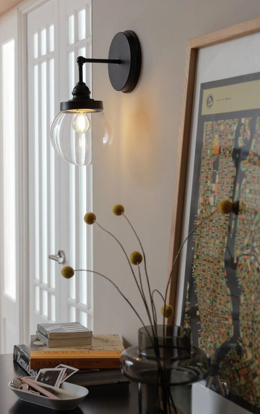 Habitat Globe Metal Bathroom Wall Light - Black 3 Habitat Globe Metal Bathroom Wall Light - Black