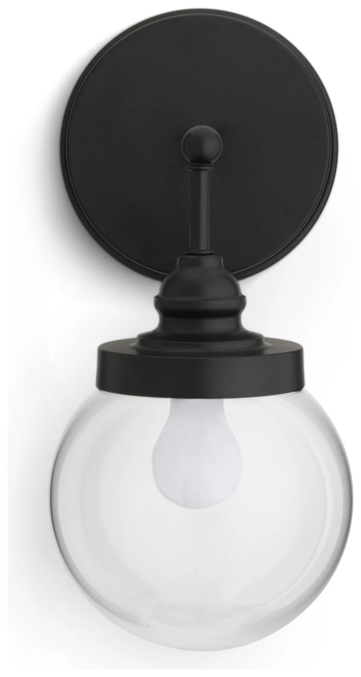 Habitat Globe Metal Bathroom Wall Light - Black 4 Habitat Globe Metal Bathroom Wall Light - Black - Image 2