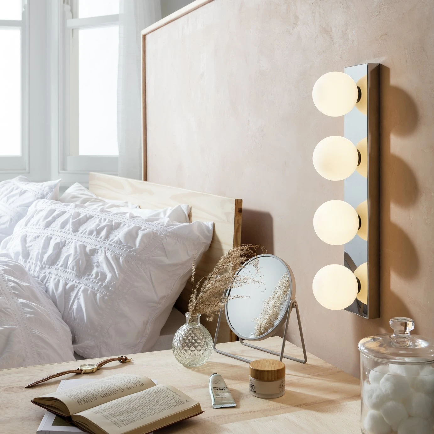 Habitat Metal 4 Light Bathroom Wall Light - Chrome 8 Habitat Metal 4 Light Bathroom Wall Light - Chrome - Image 6