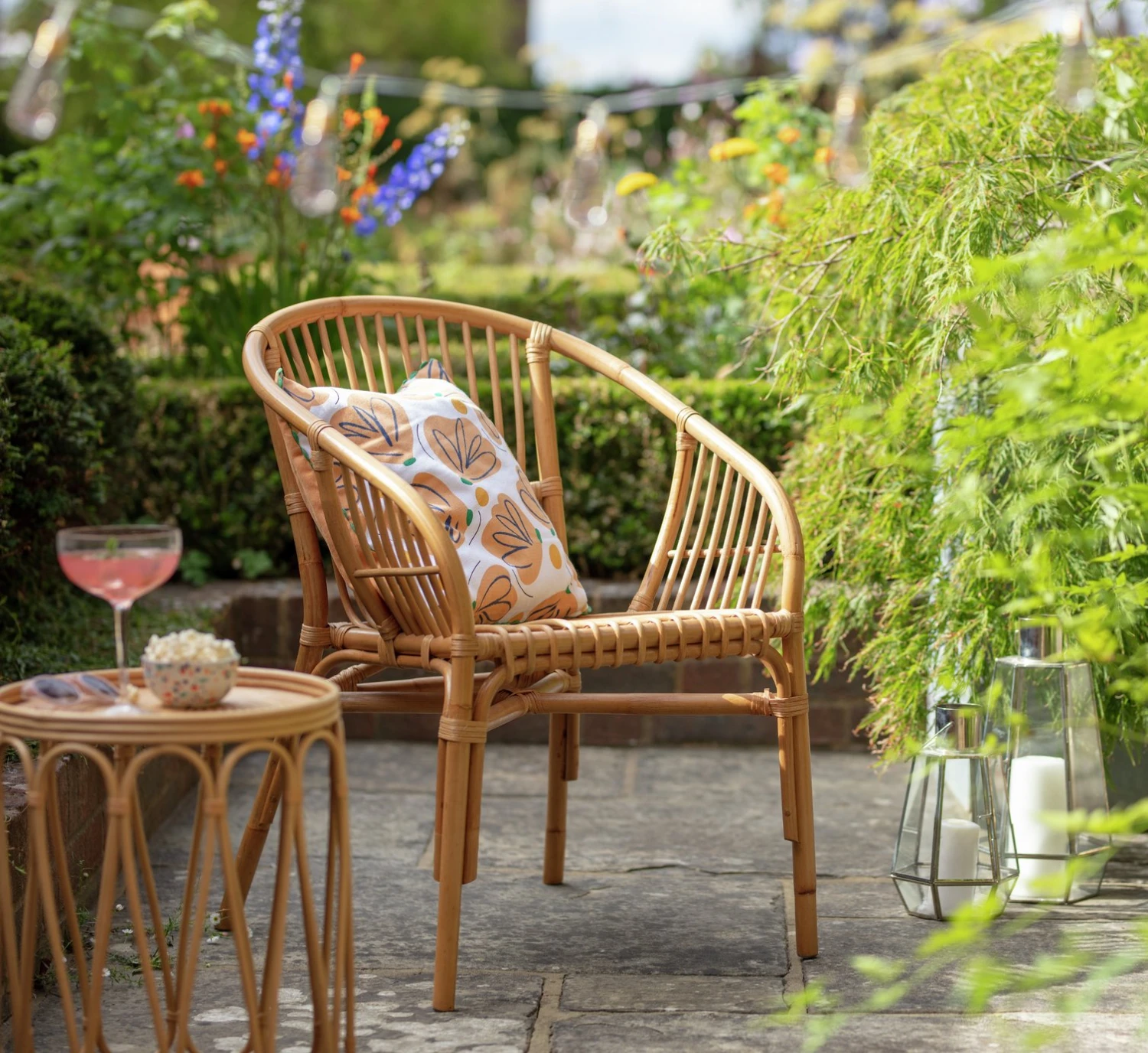 Habitat Erin Rattan Garden Chair - Natural 5 Habitat Erin Rattan Garden Chair - Natural - Image 3