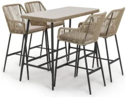 Habitat Malta 4 Seater Rattan Effect Garden Bar Set -Natural 14 Habitat Malta 4 Seater Rattan Effect Garden Bar Set -Natural -Habitat 1242245 R Z002A