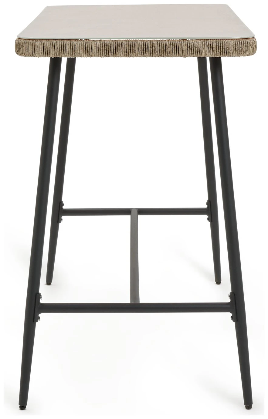 Habitat Malta 4 Seater Rattan Effect Garden Bar Set -Natural 8 Habitat Malta 4 Seater Rattan Effect Garden Bar Set -Natural - Image 6