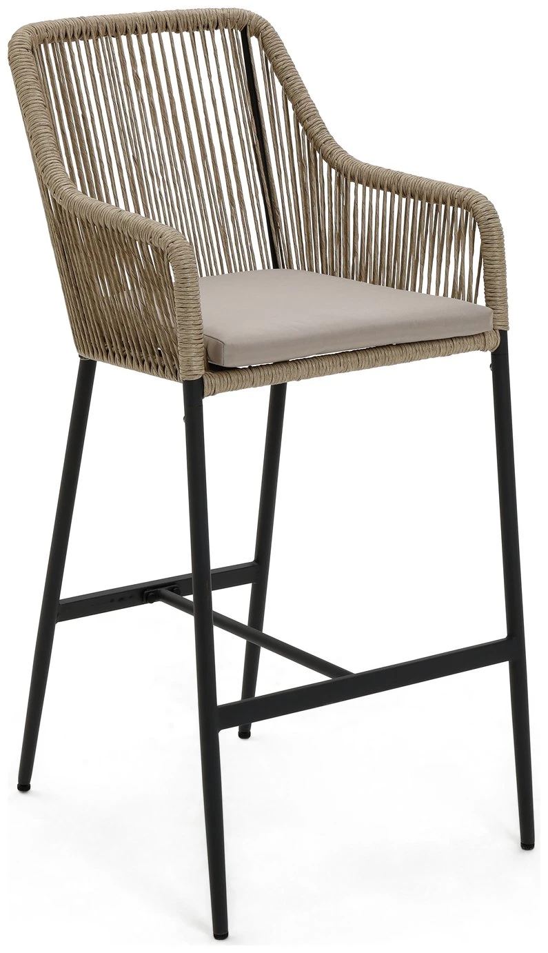 Habitat Malta 4 Seater Rattan Effect Garden Bar Set -Natural 9 Habitat Malta 4 Seater Rattan Effect Garden Bar Set -Natural - Image 7