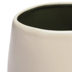 Habitat Curve White Ceramic Planter -Habitat 1259290 R Z005A