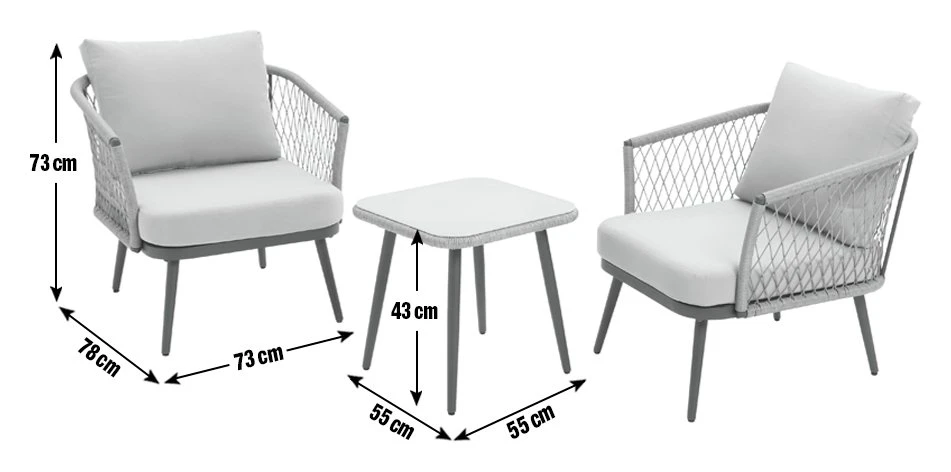 Habitat Somerset 2 Seater Rattan Effect Garden Bistro Set 5 Habitat Somerset 2 Seater Rattan Effect Garden Bistro Set - Image 3