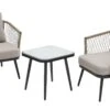Habitat Somerset 2 Seater Rattan Effect Garden Bistro Set -Habitat 1301258 R Z001A