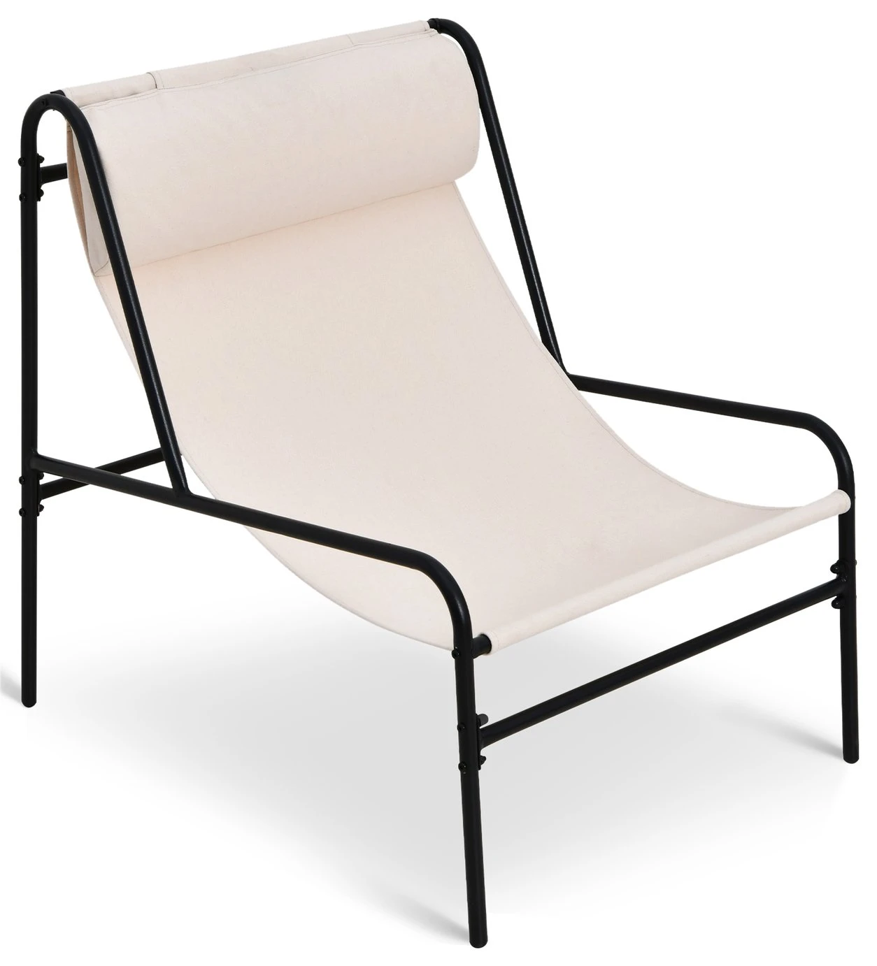 Habitat Teka Metal Garden Chair - Cream 6 Habitat Teka Metal Garden Chair - Cream - Image 4