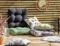 Habitat Grey Floor Cushion -Habitat 1353608 R Z003A