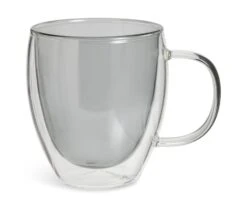 Habitat Double Walled Set Of 2 Coffee Cup - Grey -Habitat 1357147 R Z002A