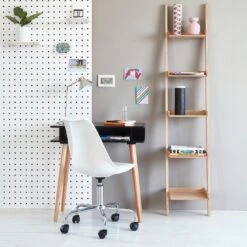 Habitat Bobby Metal Desk Lamp - Silver -Habitat 1719307 R Z010C