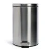 Habitat 12 Litre Round Pedal Bin - Silver