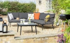Habitat Habtat Somerset 5 Seater Metal Garden Corner Sofa Set - Grey 11 Habitat Habtat Somerset 5 Seater Metal Garden Corner Sofa Set - Grey -Habitat 1935246 R Z002C