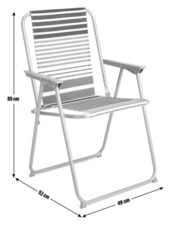Habitat Folding Metal Garden Chair - Blue -Habitat 1952683 R E001