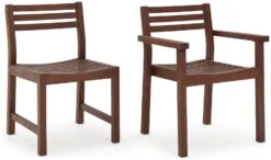 Habitat Amalfi 6 Seater Wooden Patio Set - Brown -Habitat 1993501 R Z004A