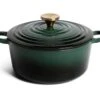 Habitat 3.3 Litre Cast Iron Casserole Dish - Green -Habitat 2003483 R Z001A