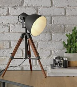 Habitat Loft Living Tripod Table Lamp - Grey -Habitat 2017596 R Z002C