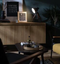 Habitat Loft Living Tripod Table Lamp - Grey -Habitat 2017596 R Z003C