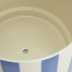 Habitat Blue Stripe Ceramic Planter 9 Habitat Blue Stripe Ceramic Planter -Habitat 2018155 R Z005A