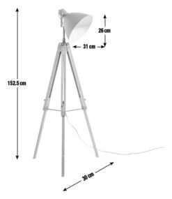 Habitat Industrial Tripod Floor Lamp -Habitat 2023683 R E001