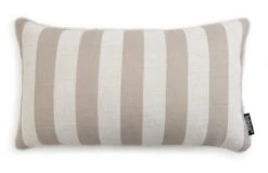 Habitat Striped Cushion - Coffee Cream - 30x50cm -Habitat 2024620 R Z002A