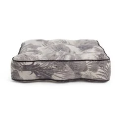 Habitat Palm Print Grey Floor Cushion -Habitat 2029450 R Z004A