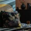 Habitat Botanical Print Velvet Cushion - Multi - 43x43cm -Habitat 2062840 R Z001A