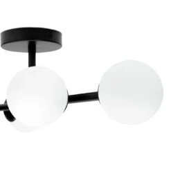 Habitat Opal Metal Bathroom Flush Ceiling Light - Black 11 Habitat Opal Metal Bathroom Flush Ceiling Light - Black -Habitat 2067405 R Z002A