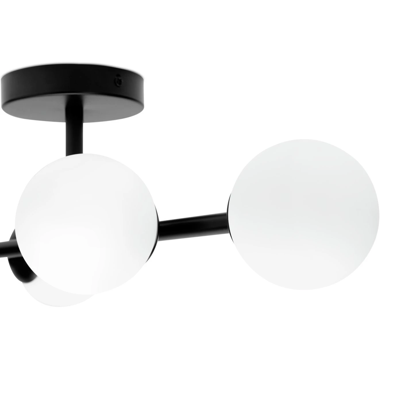 Habitat Opal Metal Bathroom Flush Ceiling Light - Black 6 Habitat Opal Metal Bathroom Flush Ceiling Light - Black - Image 4