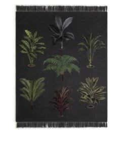 Habitat Graphic Palm Printed Throw - Black - 125X150cm 11 Habitat Graphic Palm Printed Throw - Black - 125X150cm -Habitat 2067869 R Z004A