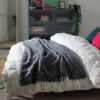 Habitat Faux Textured Mohair Throw - Navy - 125x150cm -Habitat 2157841 R Z001A