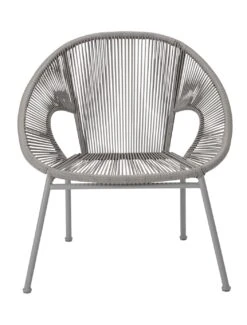 Habitat Nordic Spring Rattan Effect Garden Chair - Grey -Habitat 2159818 R Z002A