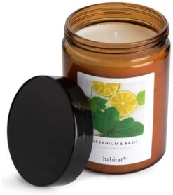 Habitat Scented Jar Candle - Geranium & Basil -Habitat 2257318 R Z002A