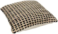 Habitat Jute Mono Check Cushion - Natural - 43X43cm -Habitat 2842596 R Z003A