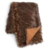 Habitat Faux Fur Throw - Brown - 125x150cm -Habitat 3035591 R Z001A