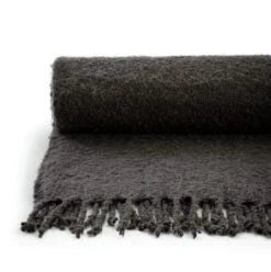 Habitat Faux Mohair Throw - Charcoal - 125X150cm 10 Habitat Faux Mohair Throw - Charcoal - 125X150cm -Habitat 3037238 R Z002A