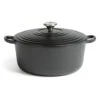 Habitat 5.3 Litre Cast Iron Casserole Dish - Black 1 Habitat 5.3 Litre Cast Iron Casserole Dish - Black -Habitat 3065358 R Z001A