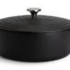 Habitat 4.7 Litre Oval Cast Iron Casserole Dish - Black 1 Habitat 4.7 Litre Oval Cast Iron Casserole Dish - Black -Habitat 3065602 R Z001A