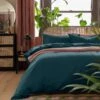 Habitat Linen Look Cotton Plain Teal Bedding Set - Single 1 Habitat Linen Look Cotton Plain Teal Bedding Set - Single -Habitat 3112191 R Z001C