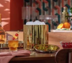 Habitat Gold Tone Ice Bucket -Habitat 3158870 R Z001C