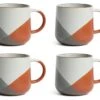 Habitat Dipped Speckle Set Of 4 Mugs -Habitat 3268715 R Z001A