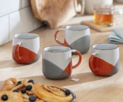 Habitat Dipped Speckle Set Of 4 Mugs -Habitat 3268715 R Z001C