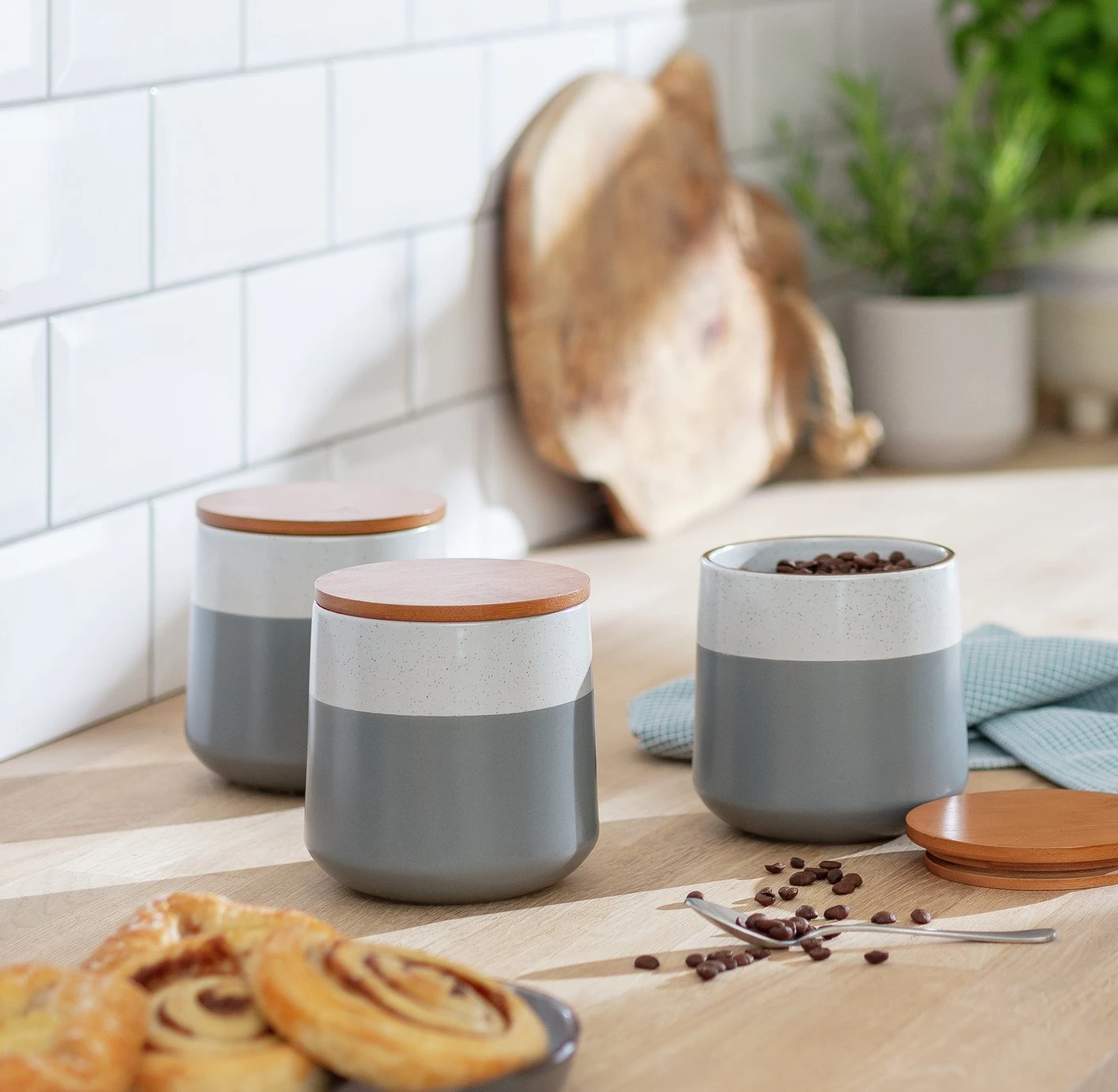 Habitat Speckle 3 Piece Storage Canister 4 Habitat Speckle 3 Piece Storage Canister - Image 2