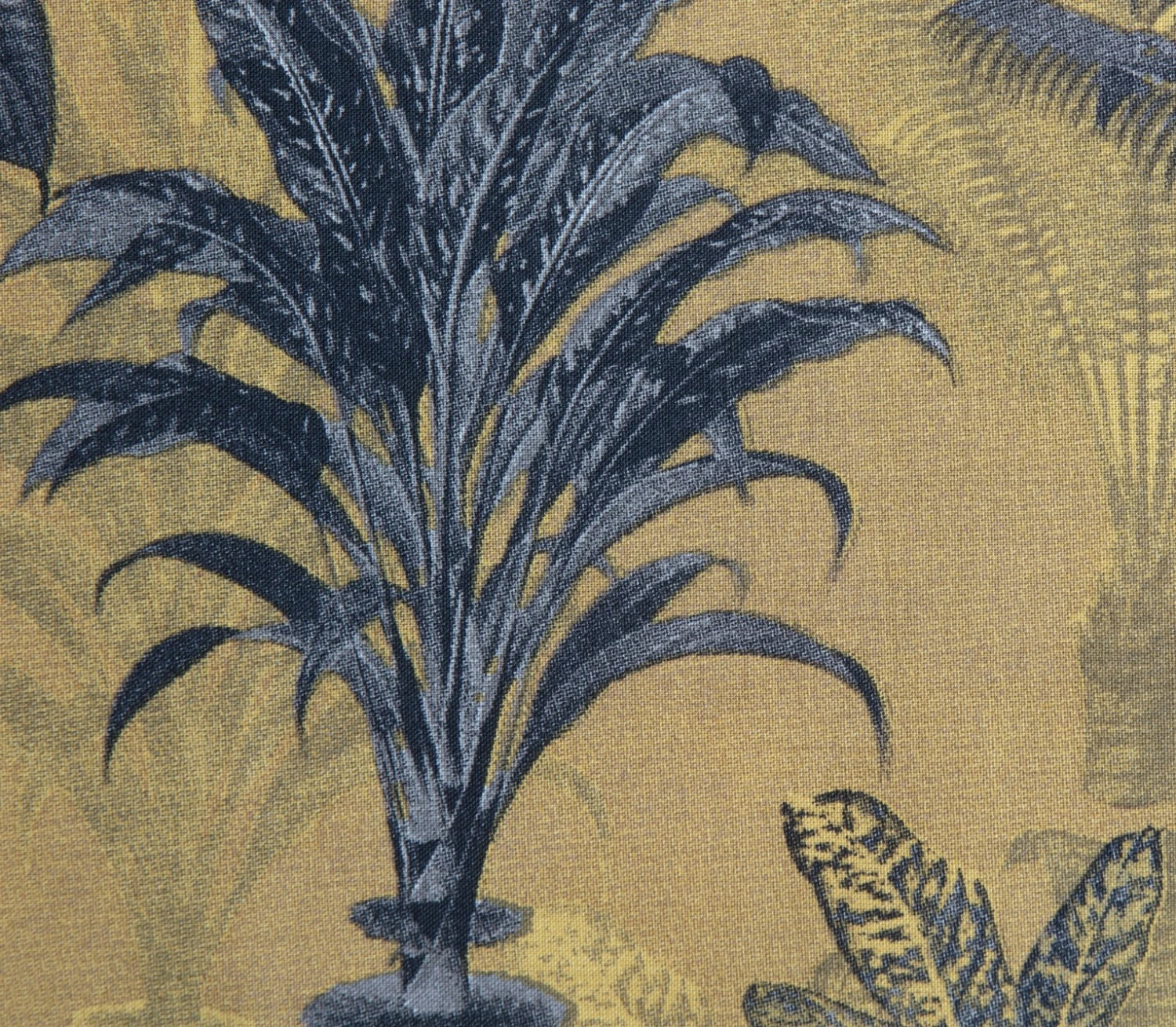 Habitat Palm Floral Print Mustard Bedding Set - Single 4 Habitat Palm Floral Print Mustard Bedding Set - Single - Image 2