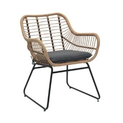 Habitat Ross Rattan Effect Garden Chair - Natural -Habitat 3412688 R Z003A